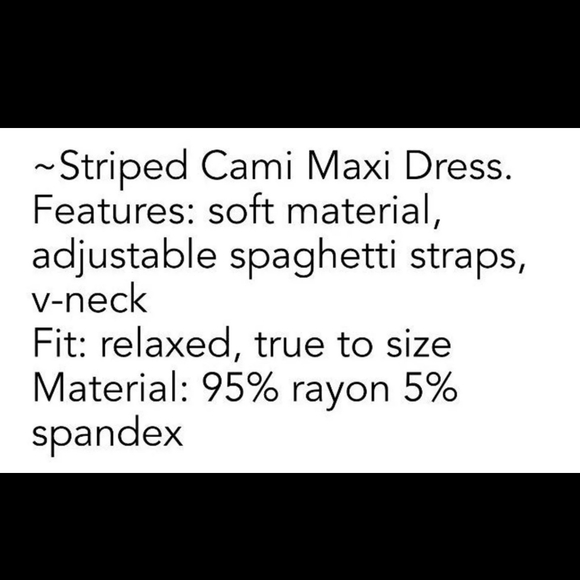 SOLD SOLD SOLDIvory Stripe Maxi Dress W/Pockets - Picture 11 of 11